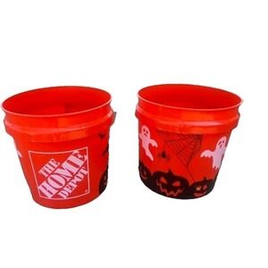 Home Depot Halloween Ghost Pumpkin Bat Viral TIKTOK Trick or Treat Bucket